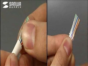 Introduction to DIY CAT5e LAN Cable (Single Wire) Part 3: Running the Wire through the Load Bar