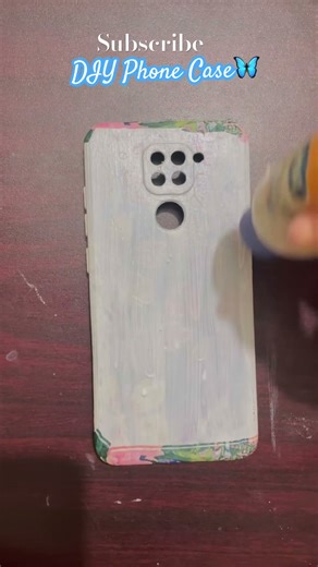 DIY PHONE CASE using decoupage paper📱➡️✨| Mobile cover Makeover #diy #craftideas #phonecase #shorts