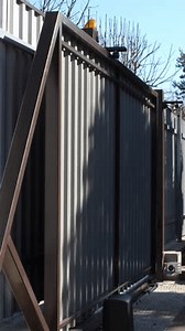 Vertical Video Opening Automatic Metal Gates Stock Footage Video (100% Royalty-free) 3457526023 | Shutterstock