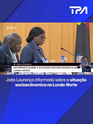 João Lourenço informado sobre a situação socioecónomica na Lunda-Norte O Presidente da República presidiu, nesta quinta-feira, uma reunião com o Governo da província da Lunda-Norte, durante a qual a governadora Filomena Miza apresentou o quadro socioeconómico local, destacando avanços nos sectores da educação, energia, água e saúde. Entre as principais preocupações, foram apontadas as dificuldades nas vias de comunicação, tanto nas cidades quanto nas zonas rurais e a necessidade de construção de