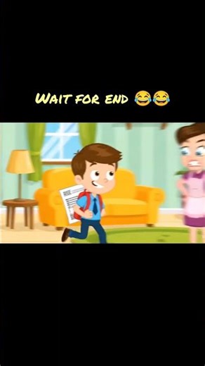 When Mom Finds Your Report Card 📖😅 | Funniest Cartoon School Fail #shorts