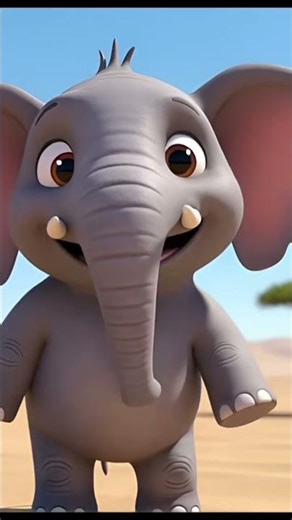 African Elephant — Ellie #cartoon #animals #foryou