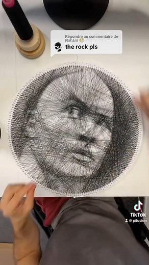 11K views · 314 reactions | Amazing string art portrait of the Rock by Pilusion! #art #artist #artwork #artistic #therock #dwaynejohnson #stringart #artvideo | Killer Ink Tattoo | Facebook