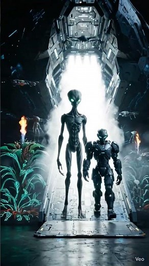 Alien Spaceship Landing on Unknown Planet 👽🚀 | Cinematic Sci-Fi Universe | Realistic Alien World