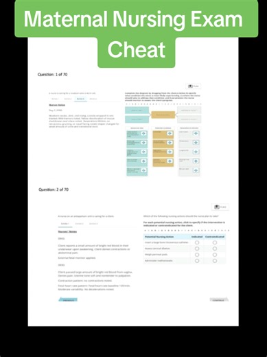 Maternal Nursing Exam. #nurselife #nursing ##nursingstudent #ATIexam nursing exams, fundamentals of nursing, lab values