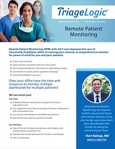 Remote Patient Monitoring - TriageLogic: Remote Nurse Triage Software and Services