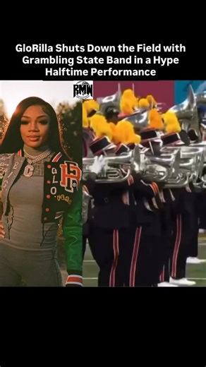 Rich Music World INC on Instagram: "GloRilla Shuts Down the Field with Grambling State Band in a Hype Halftime Performance"