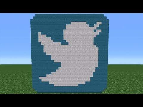 Minecraft Tutorial: How To Make The Twitter Logo