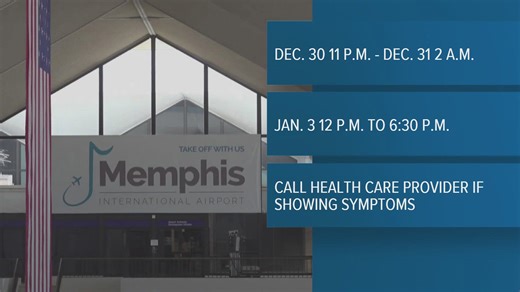 Health department reports possible measles exposure at Memphis International Airport