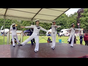 Sailor's Hornpipe Highland Dance competition during 2022 Strathmore Highland Games in Scotland