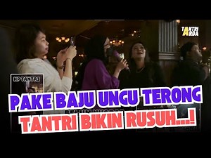 TANTRI ARDA - Wearing an Eggplant Purple Dress, Tantri Pranks in Camden Cikini