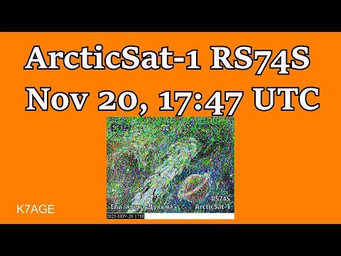 ArcticSat1 SSTV 17:47 UTC Nov 20