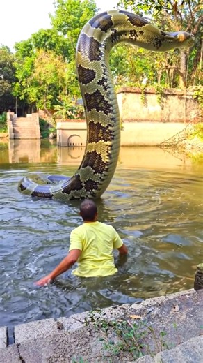 Anaconda snake in real life P229#shorts #short #snake #nagin #python #anaconda #snakes #bigsnake