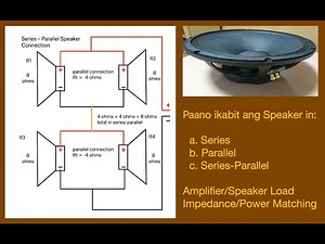 Speaker Connection - Series, Parallel, Series-Parallel. Impedance/wattage matching.