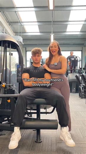 Can I lift my boyfriend’s bodyweight using one leg👀 wearing @dfyne.official code MIAM💗 #gymgirl #gymtok #legday | Mia-unika Morran