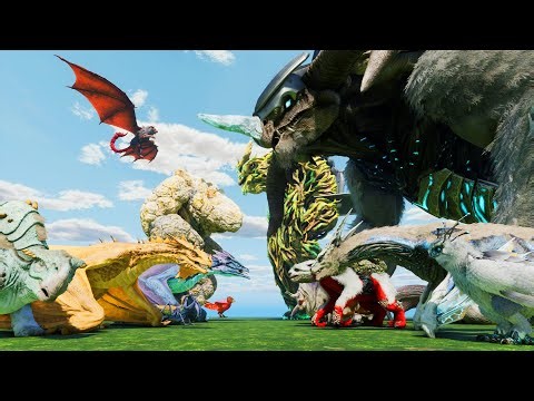 Scorched Earth Dinos vs Extinction Creatures – Ultimate ARK Battle!