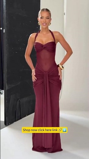 This Backless Off-Shoulder Mesh Dress Is Turning Heads Everywhere 🔥 | 65% OFF