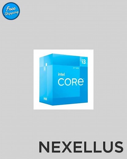 Intel Core i3-12100 CPU, 1700, 3.3 GHz (4.3 Turbo), Quad Core, 60W, 12MB Cache, Alder Lake