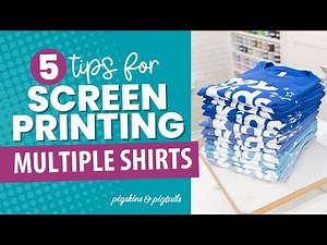 SOLVED: Trouble Screen Printing Multiple Shirts with One Screen