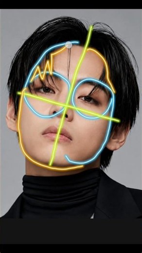 How to draw V kimtaeyhung from Bts || Easy trick using 69✨#ytshorts #tutorial