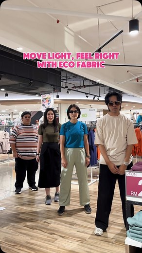 The new Better Cotton Initiative range from Plus Collection and tized has us moving easy breezy! Light feel, eco appeal—Your Style, Now More Sustainable With Better Cotton. 🕺🌿🛒 #AEONRetailMalaysia #BetterCottonInitiative | AEON Retail Malaysia