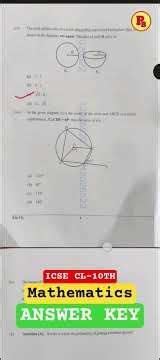 🔥 ANSWER KEY 🔥| CL-10TH ICSE | MATHEMATICS | BOARD 2026#problems_beater