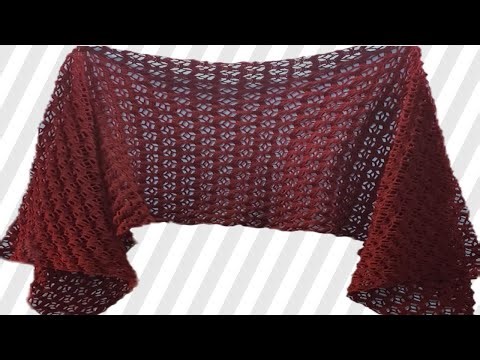 Crochet Shawl Pattern Tutorial | Ladies muffler crochet design | Crochet Shawl design knitting |