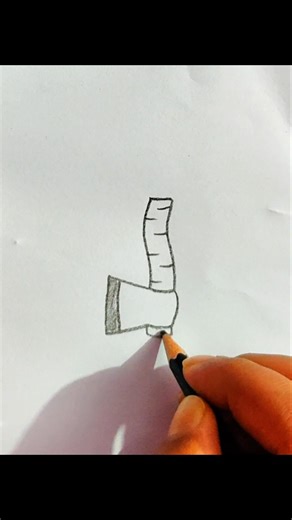How to draw a realistic Axe 🪓 | #shorts #drawing