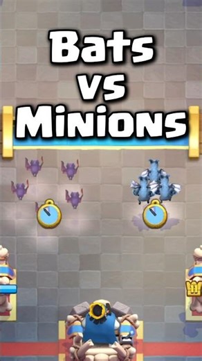 BATS vs MINIONS #clashroyale #shorts