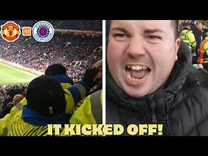 Manchester United vs Rangers Matchday Vlog | FANS FIGHTING EVERYWHERE!! | SHOCKING SCENES!