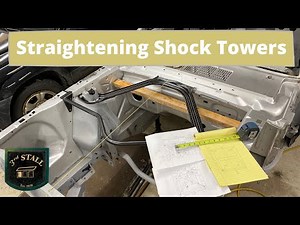 1966 Mustang Restoration - Pt. 18 Shock Tower Straightening, Alighnment and Location