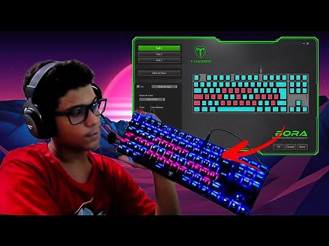 O melhor Software do T-dagger (teclado T-dagger bora rgb)