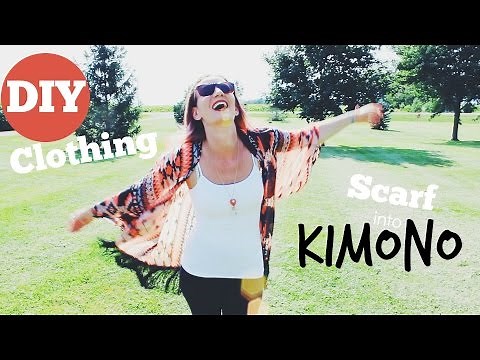 DIY Clothing - Kimono out of a Scarf!
