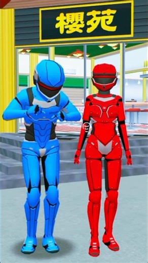 yuta family transformasi robot dance on the way #sakura 💃👾🕺