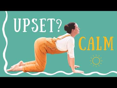 When your child feels upset… try this 5-minute calming yoga story 🌈
