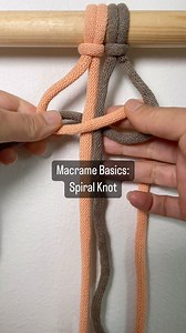 2.6K views · 63 reactions | Macrame Basics: The Spiral Knot #Bohomacrame #macramepatter #fiberartfamily #lovemacrame #macrame #macrameaccessories #macrameart #macramecommunity #macramedesign #macramehomedecor #macrameforbeginners #macramehandmade #macramelove #macramelover #macramemaker #macrameknots #macrameinspiration #macramé #modernmacrame #macramedecoration #macrameartist #howto #macrameofinstagram #fiberartist #macrametutorials #easymacrame #macrameknots | MaCreme by Cre | Facebook