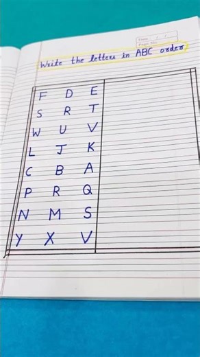 Fun Alphabet Ordering Worksheet for Kids 🔤✨