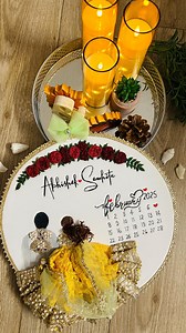 Custom Wedding Hand Embroidery Frame: Personalized Couple Gift - Etsy Canada