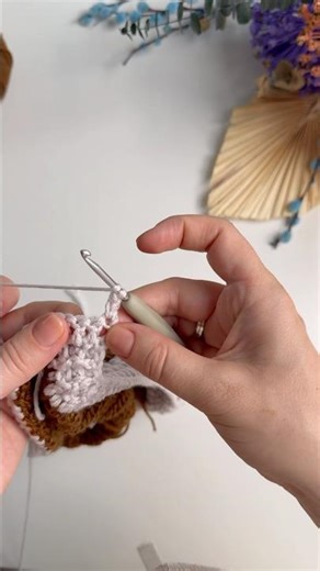 Foundation Double Crochet (FDC) 🇩🇪Gründungsstäbchen (FStb) #crochettutorial #crochet #cickadesign