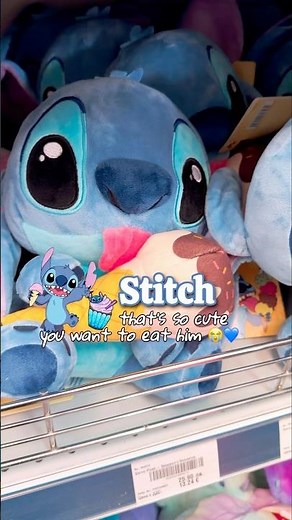 🌺🏝️ Stitch Plush with Food 🍧🍕🍩 So Cute! 💙✨ #stitch #liloandstich #disney #toys #cutefinds