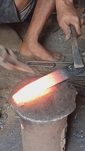 1K views · 294 reactions | Cutting process #Blacksmithing #Forging #Metalworking #Handmade #Craftsmanship #TraditionalCraft #Ironwork #HammerAndAnvil #Artisan #BlacksmithLife | Birju Vishwakarma | Facebook