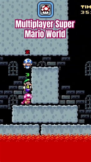 Super Mario World multiplayer complication #mario #supermarioworld #gaming #nintendo #funny