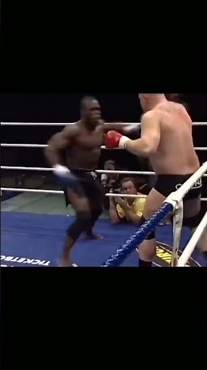 The fighter punished the impudent man for refusing to shake hands. #shorts