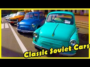 Top Classic Soviet Cars Ever Made. Best Old Russian Vehicles of All Time. Vintage Cars Show