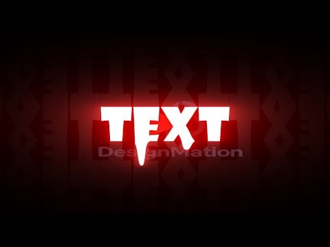 How To Make Dripping Text in After Effects