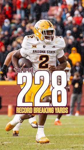 All of the 228 yards 🎬 | Sun Devil Football