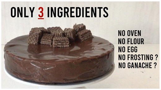 No Oven Chocolate Cake Recipe | Biscuit Ganache Dessert
