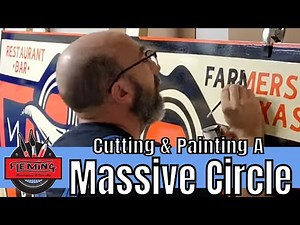 Creating A Massive Circular Sign: Cutting And Hand Painting An 8ft Diameter Masterpiece