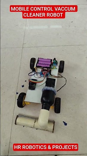 MOBILE CONTROL VACCUM CLEANER ROBOT|VACCUM CLEANER PROJECT|ENGINEERING PROJECTS|HR ROBOTICS