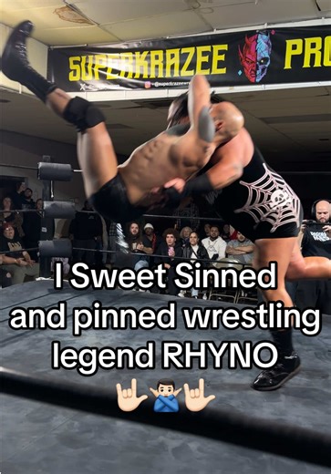 I Sweet Sinned and pinned wrestling legend RHYNO!! 🤯❤️‍🔥 #fyp #INVINCIBLE #WWE #AEW #wrestling